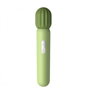 CHUCHEN - Cactus Vibrator AV Wand (Chargeable - Green)